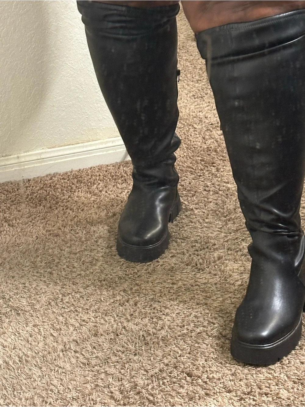 Fashion to Figure Black Over-the-Knee Platform Boots